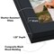 Americanflat Quick-Change Photo Storage Display Frame - Store up to 35 Pictures at Once with Elastic Strap Storage - Shatter Resistant Glass - Hanging Hardware - Includes Easel - Black